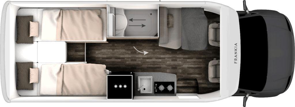 Frankia NEO MT 7 GDK 210Ah LiFePo & 220W Solar