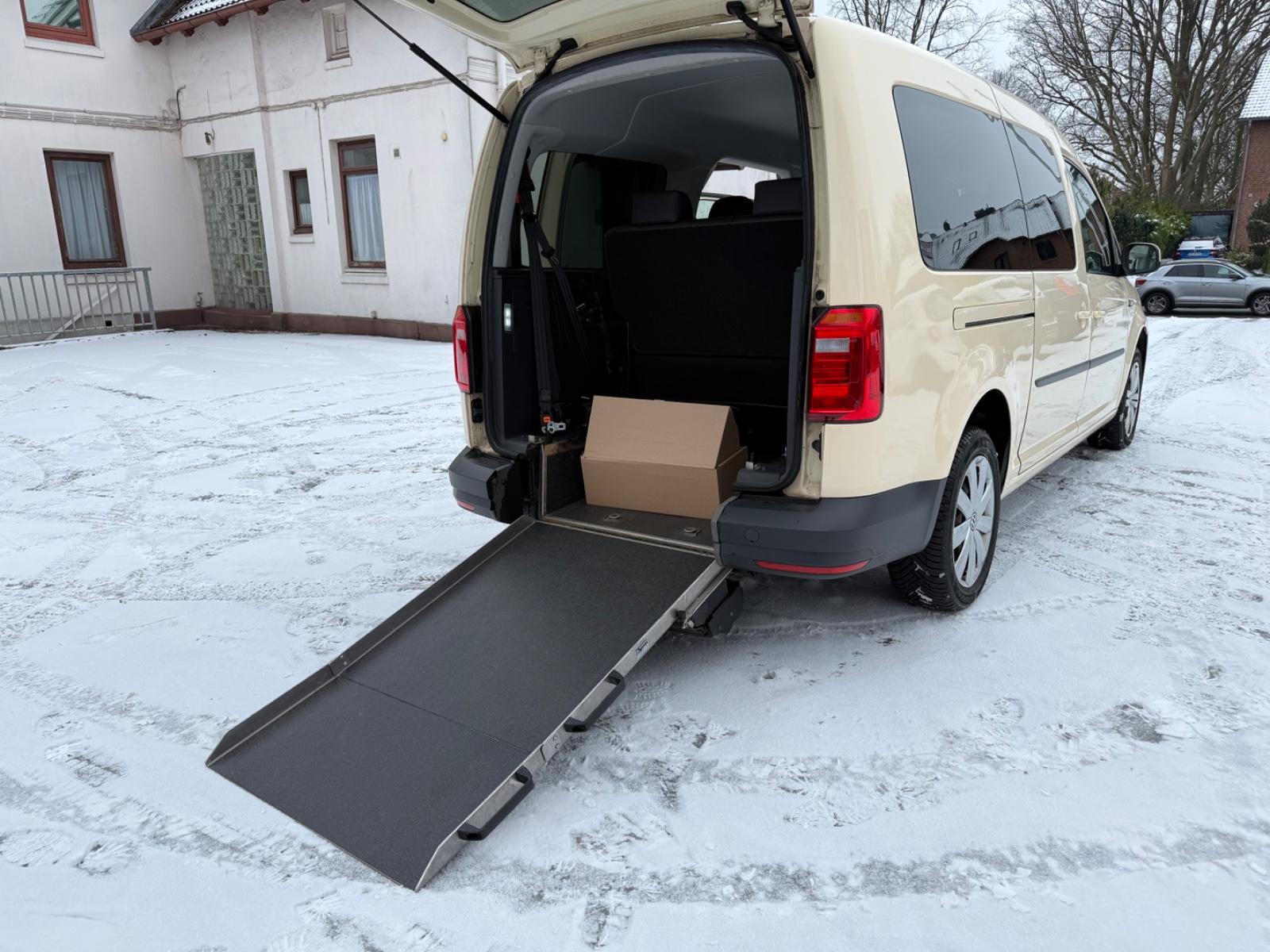 Volkswagen Caddy 2,0TDI*Maxi*Rampe*Klima*Navi*7 Sitze