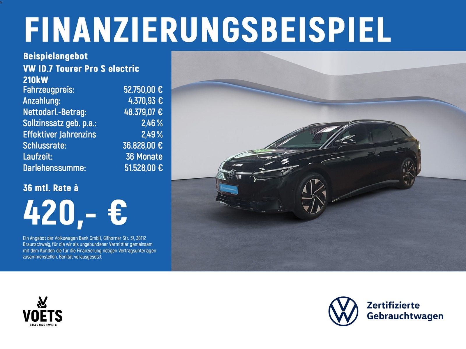 Volkswagen ID.7 Tourer Pro S electric 210kW MATRIX HuD AHK foto 1