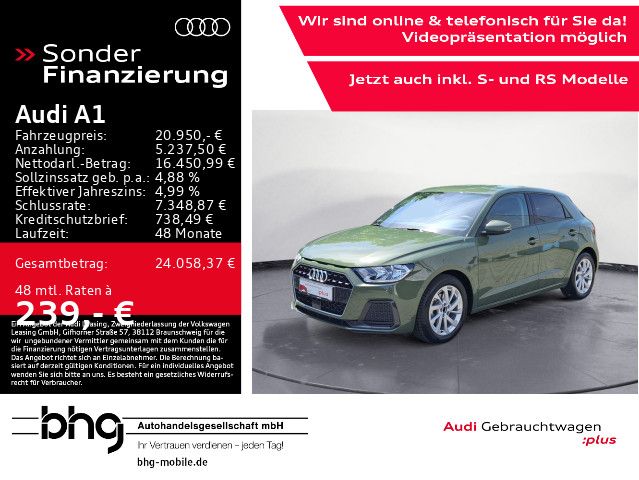 AUDI A1 30 TFSI Sportback advanced *2-ZONEN*GRA*SOUND