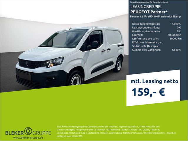 Peugeot Partner 1.5 BlueHDi 100 Premium L1 S&amp