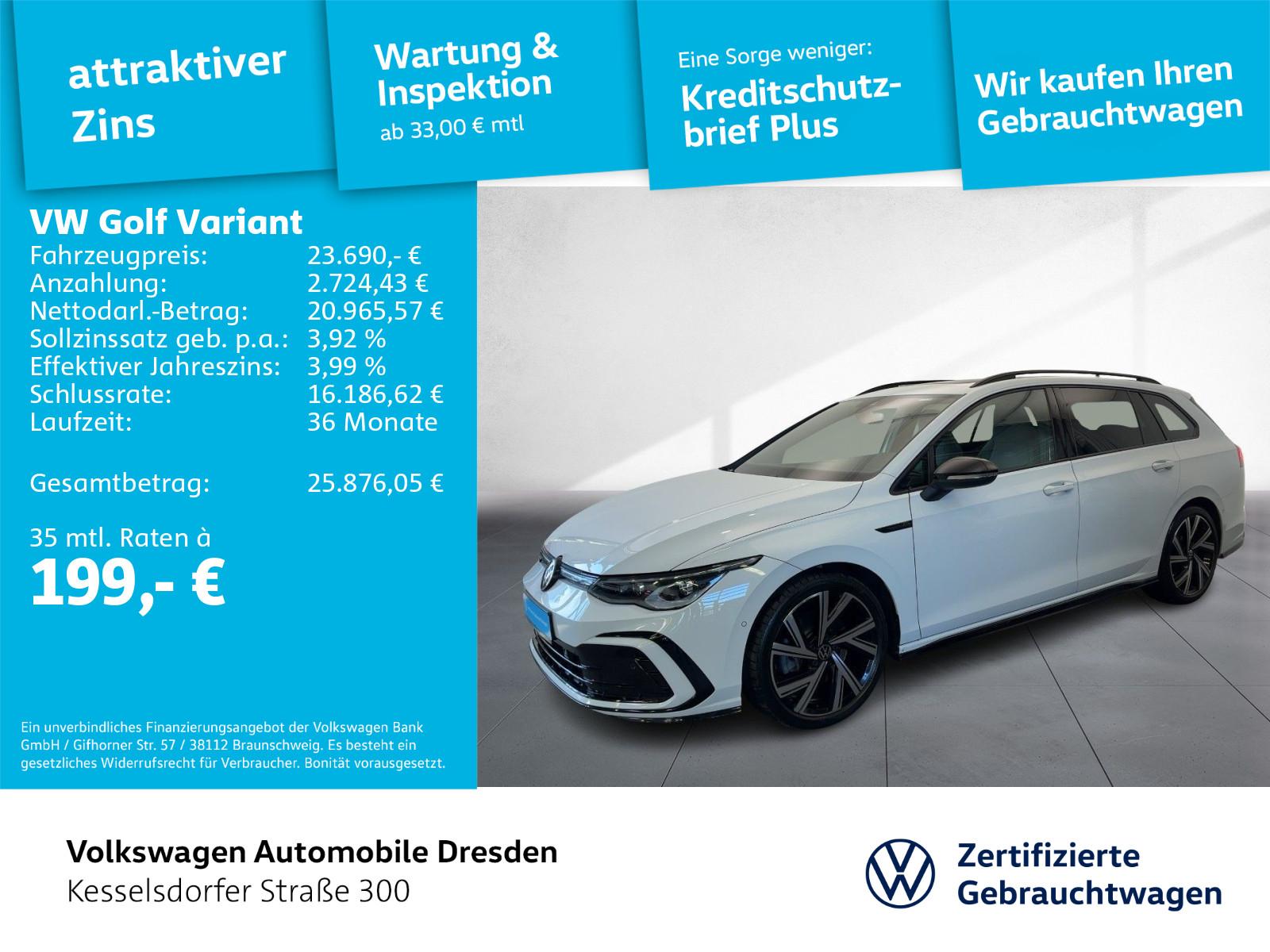 Volkswagen Golf VIII Variant 2.0 TSI DSG R-Line Kamera AHZV