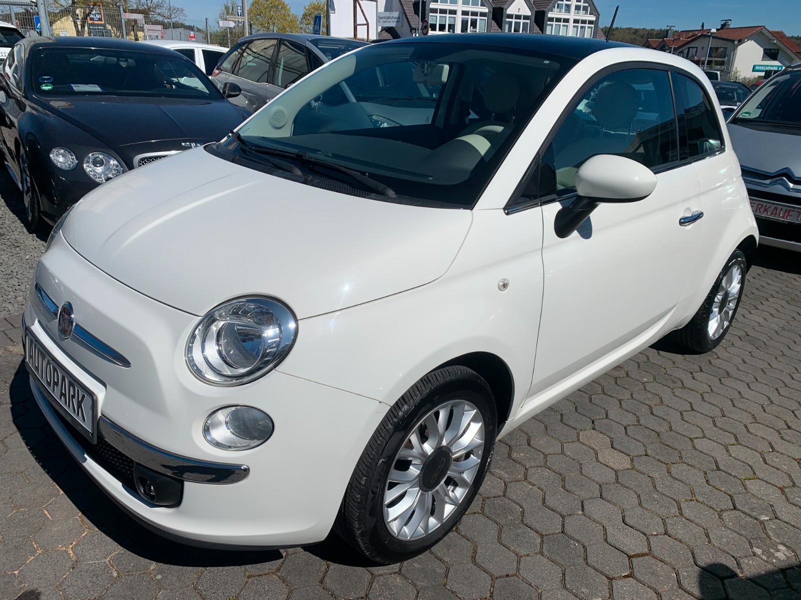 Fiat 500 Lounge*75000KM!*Pan Dach*BT*HU Neu*