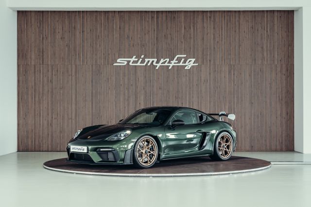 Porsche 718 Cayman GT4 RS, PTS Oakgreen, Weissach, MwSt.