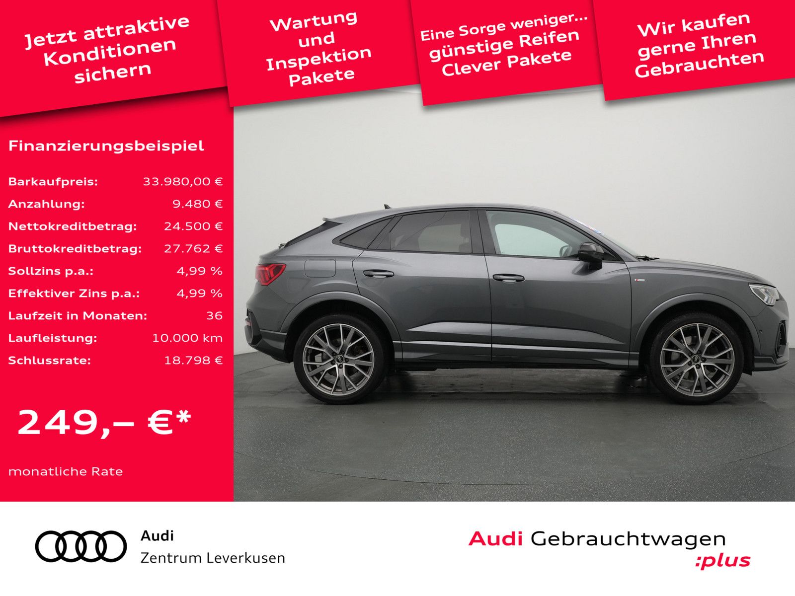 Audi Q3 Sportback 45 e S line S-TRON PANO SONOS AHK foto 2
