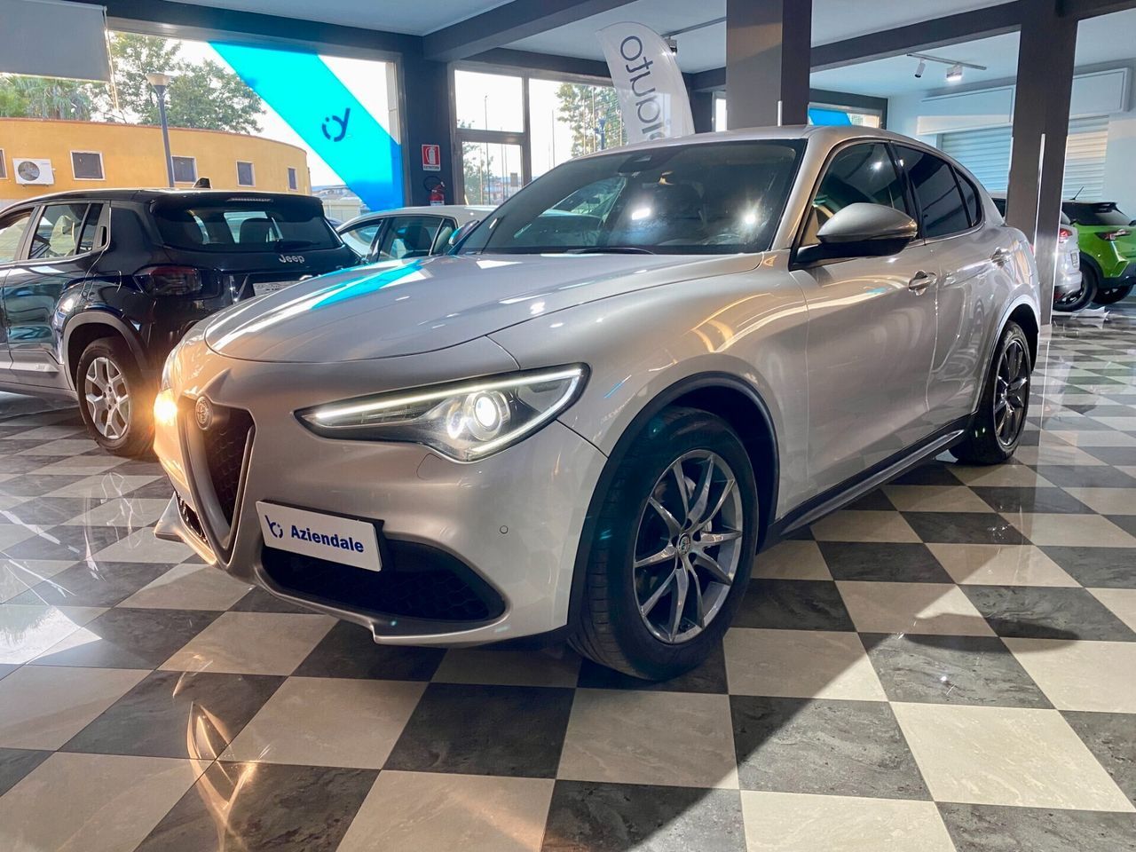 Alfa-Romeo Stelvio 2019, 2.1D dīzelis, Automāts, SUV/Apvidus, Pelēks — Latvijā