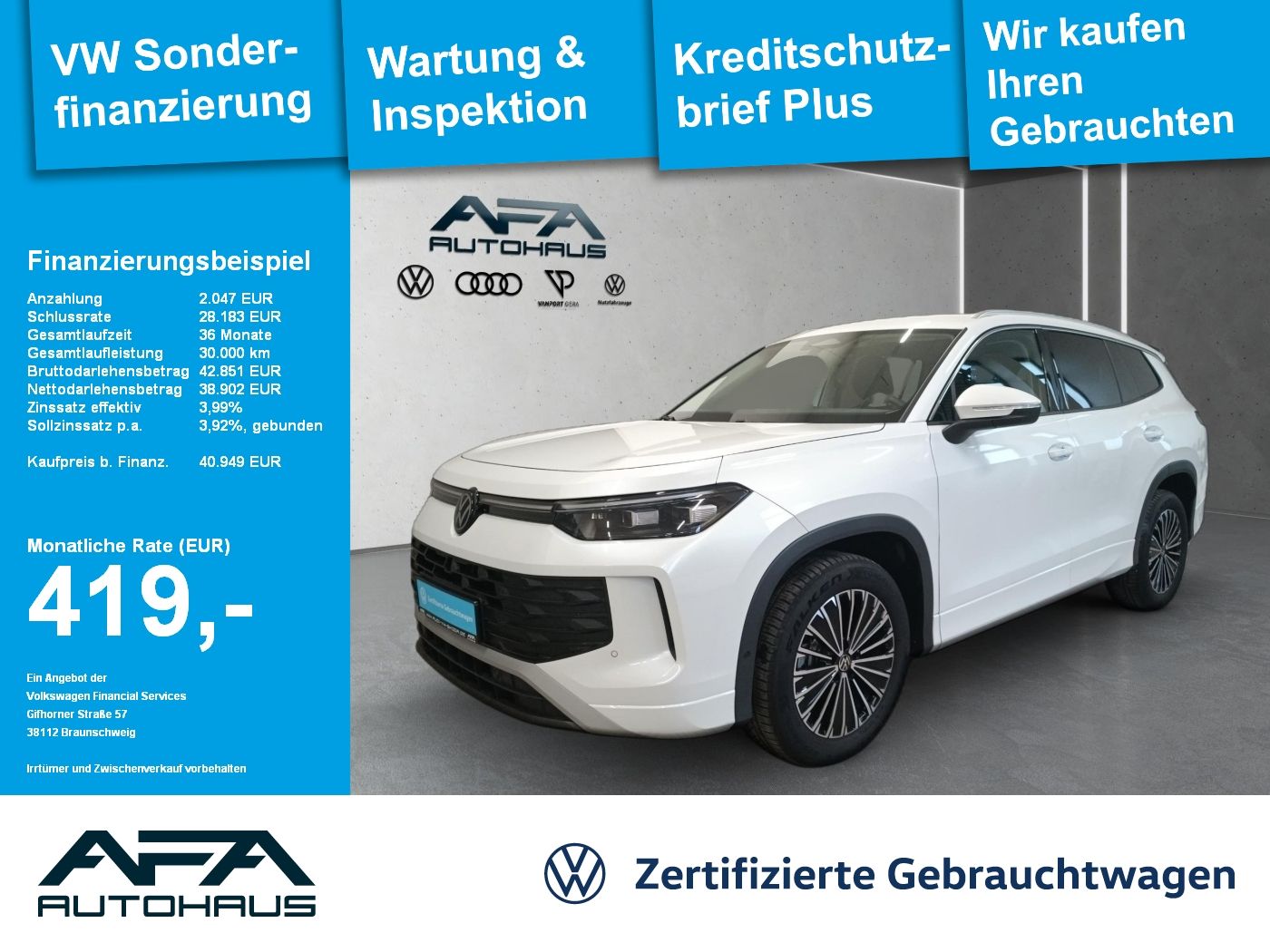 Volkswagen Tayron 2.0 TDI Life DSG AHK*LED*ACC*RFK*App-Con.