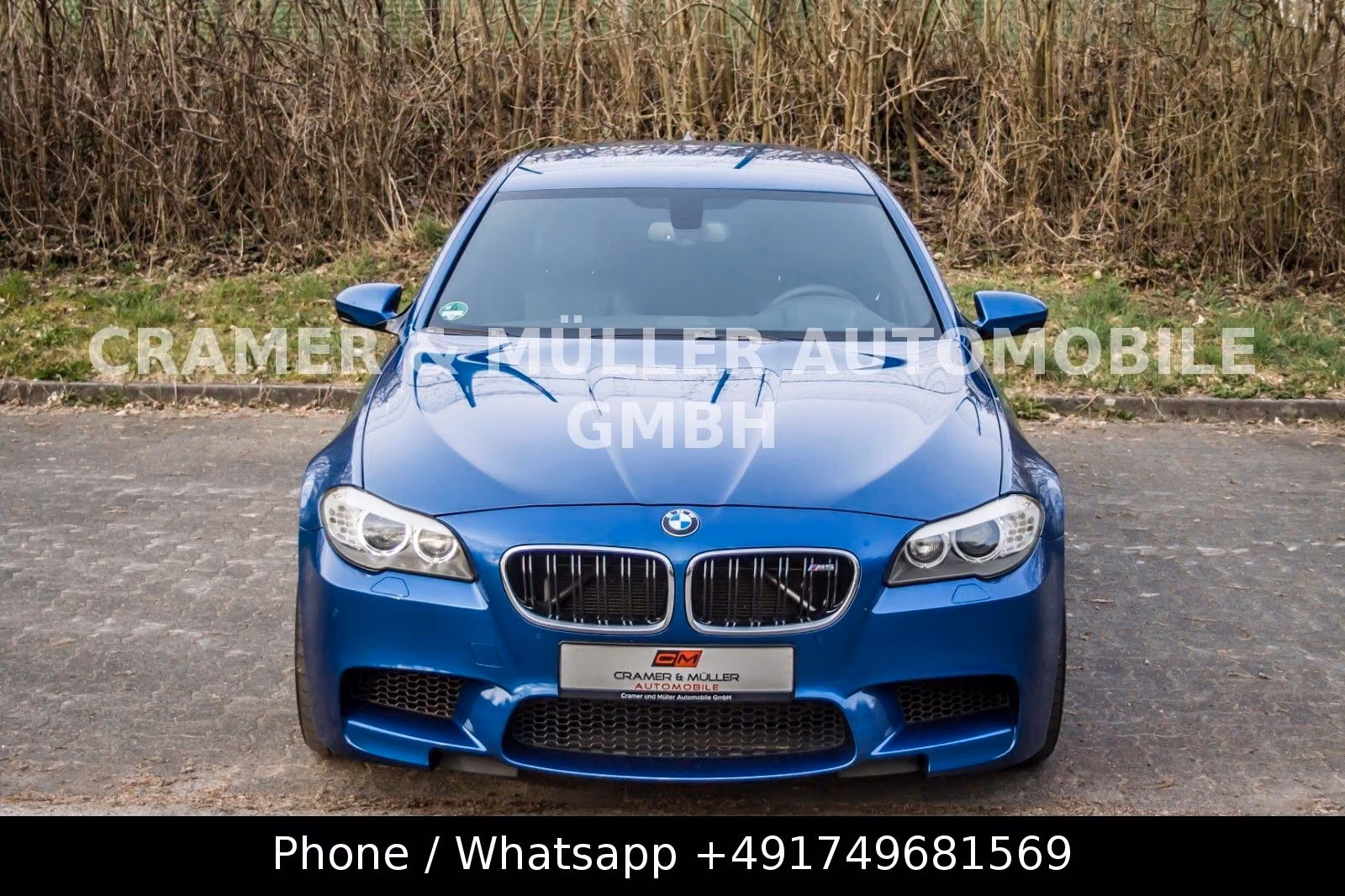 BMW M5 F10 V8 4.4 Biturbo 560 ch DKG / 164 000 km / Bleu Monte Carlo / HUD / Cuir Merino