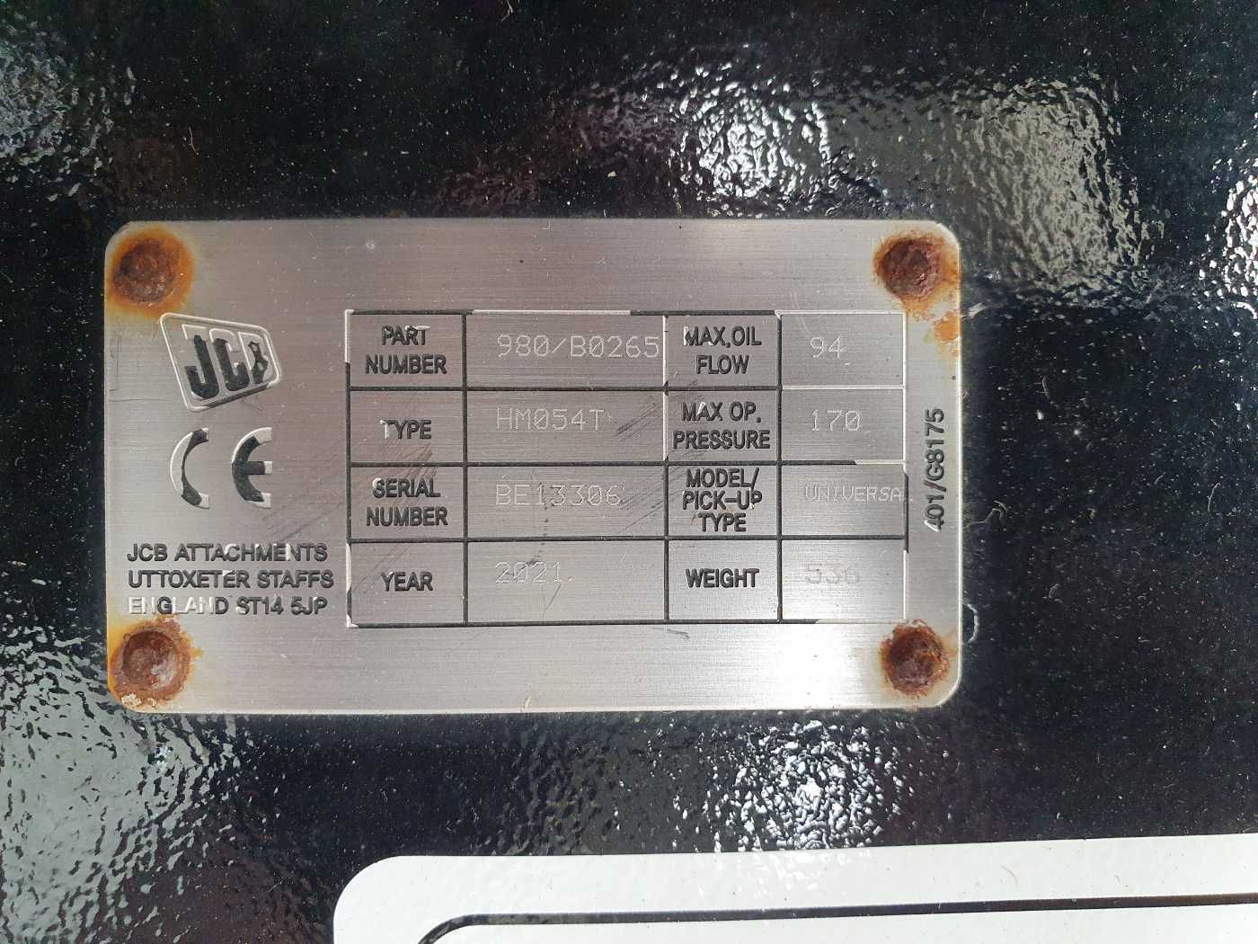 Fahrzeugabbildung JCB JCB HM054T / Hydraulikhammer / MS08 / 6 - 10 to