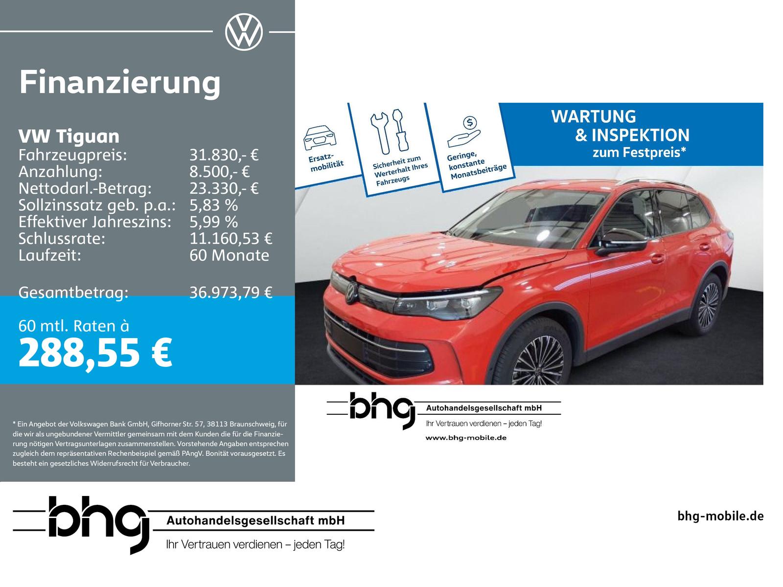 Volkswagen Tiguan 1.5 eTSI DSG GOAL #AHK #AREA-VIEW#LED #ID