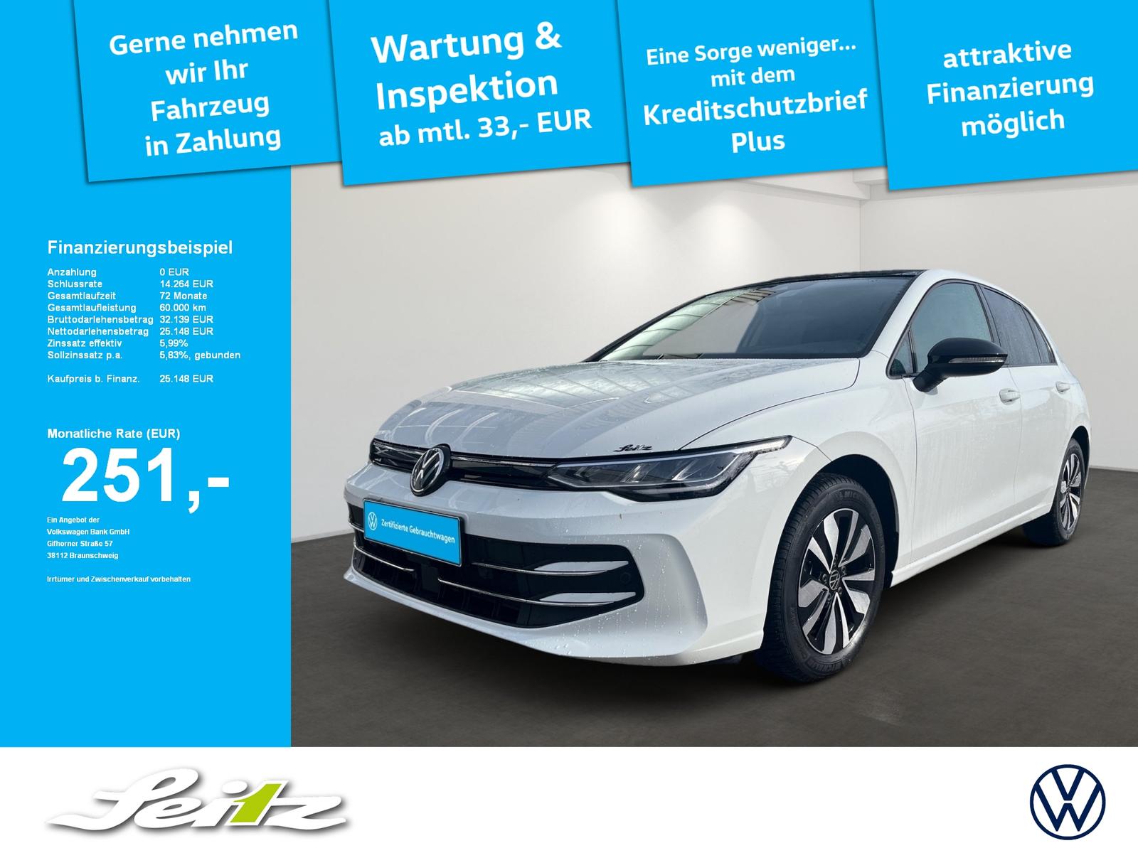 Volkswagen Golf VIII 1.5 TSI Goal *LED*KAMERA*SITZH*