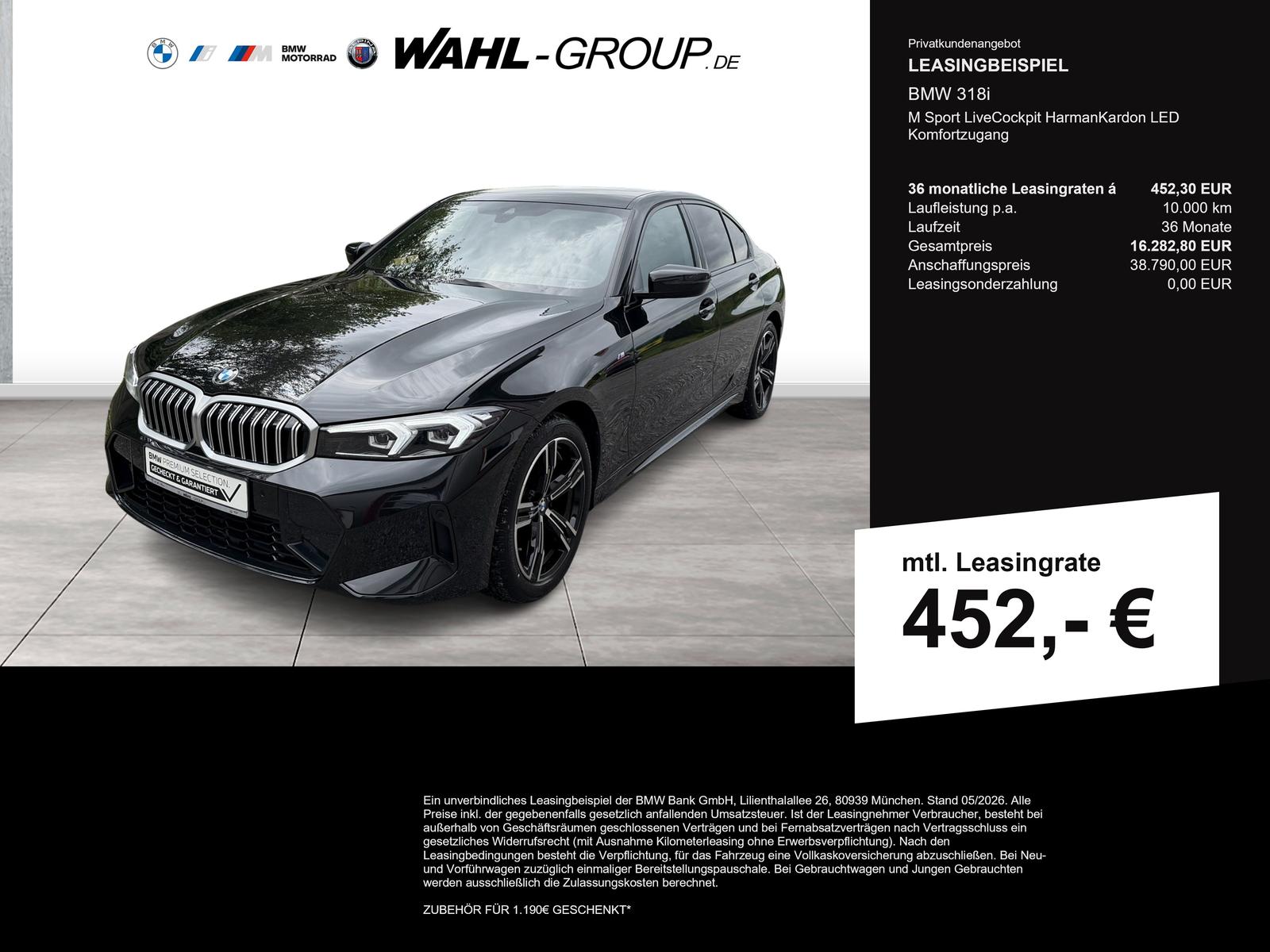 BMW 318i M Sport LiveCockpit HarmanKardon LED Komfor