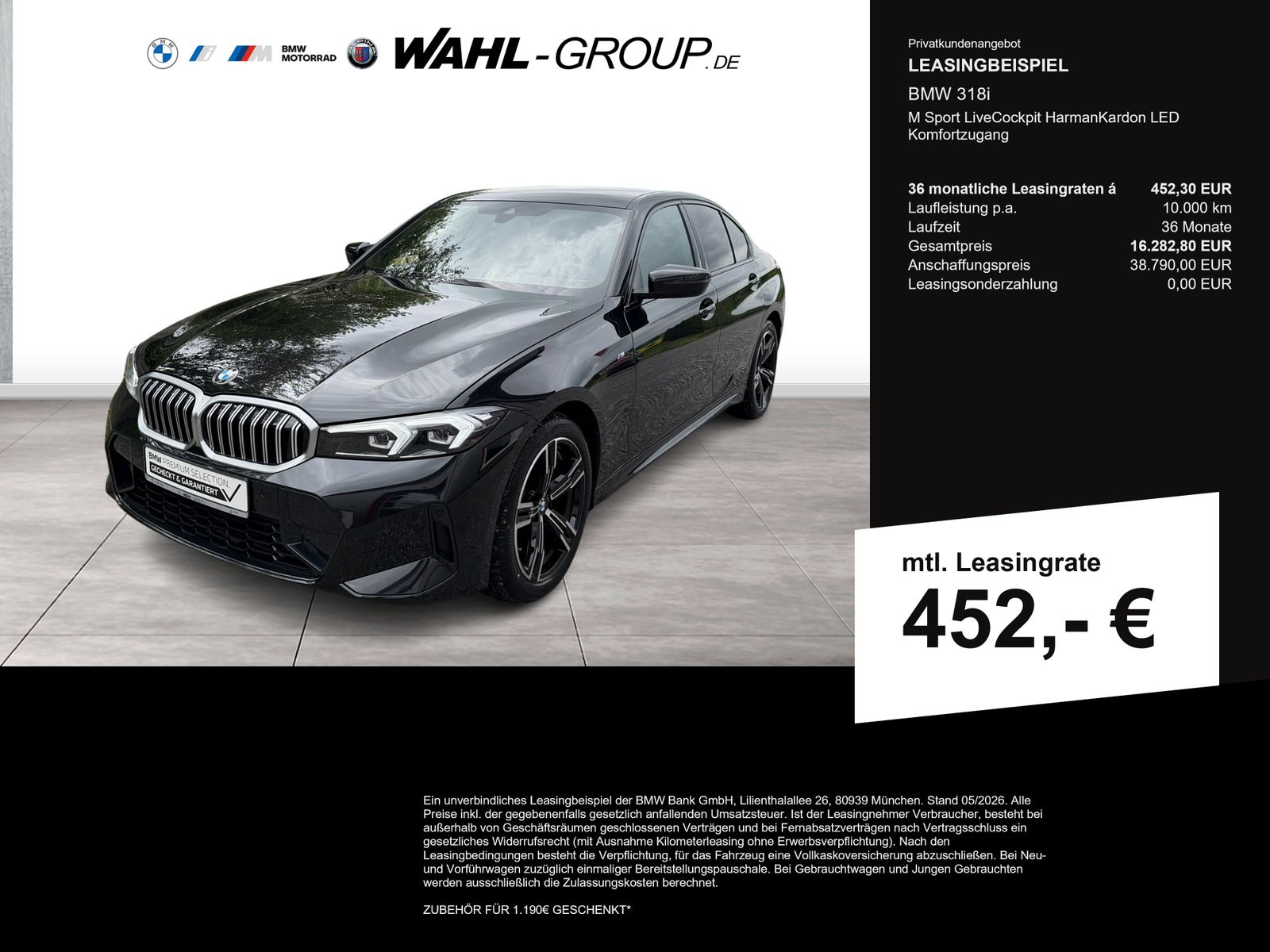 BMW 318i M Sport LiveCockpit HarmanKardon LED Komfor