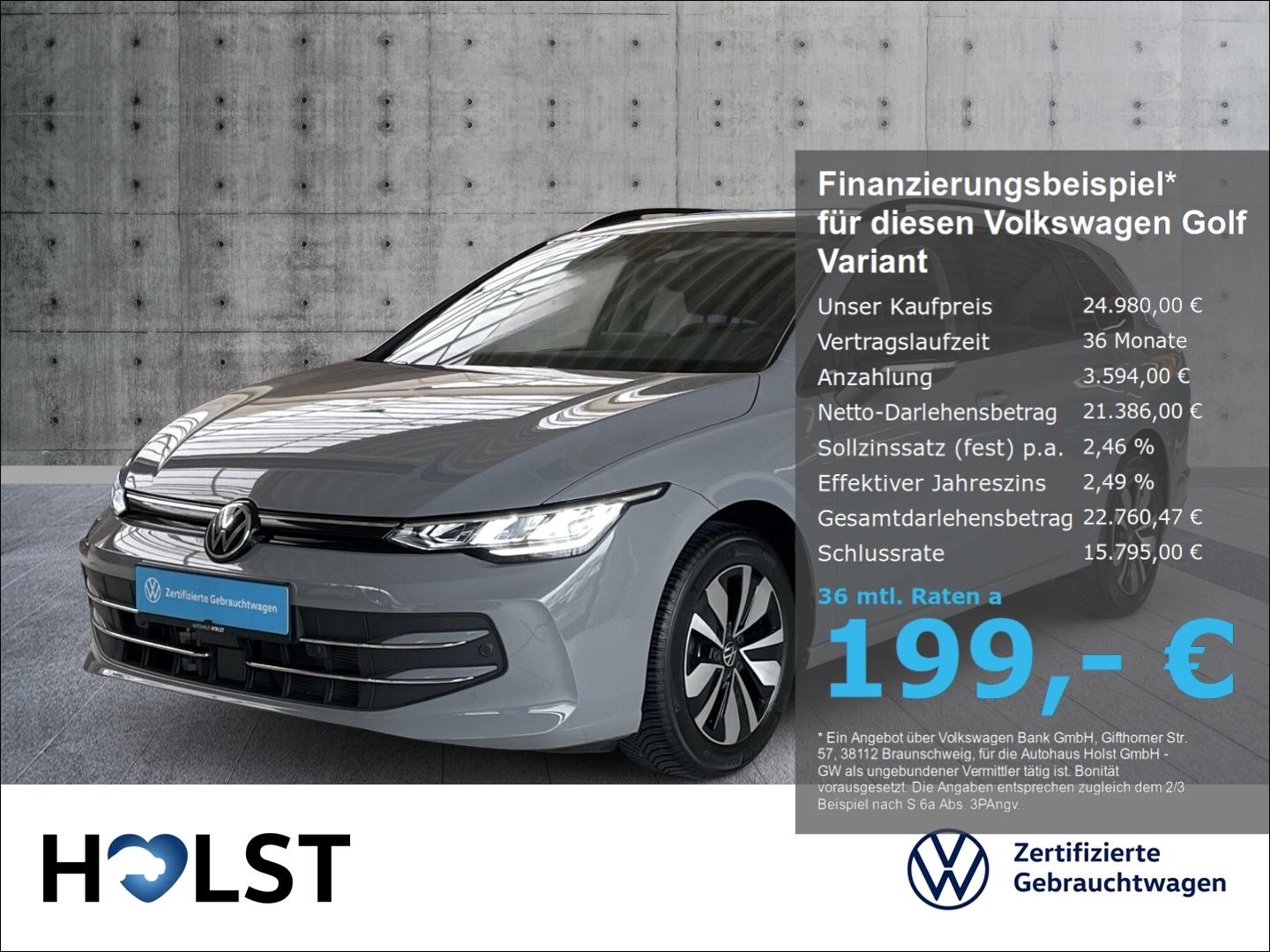 Volkswagen Golf Variant VIII 1.5TSI GOAL AHK RüFaKa GJR LED
