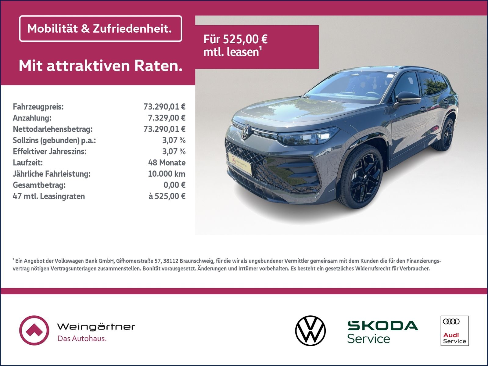 Volkswagen Tayron R-Line 2.0 TDI 4MOTION, AHK, Black, AreaV