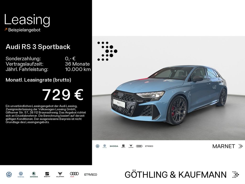 Audi RS 3 Sportback 294 kW S tronic*Keramik*HUD*Memor