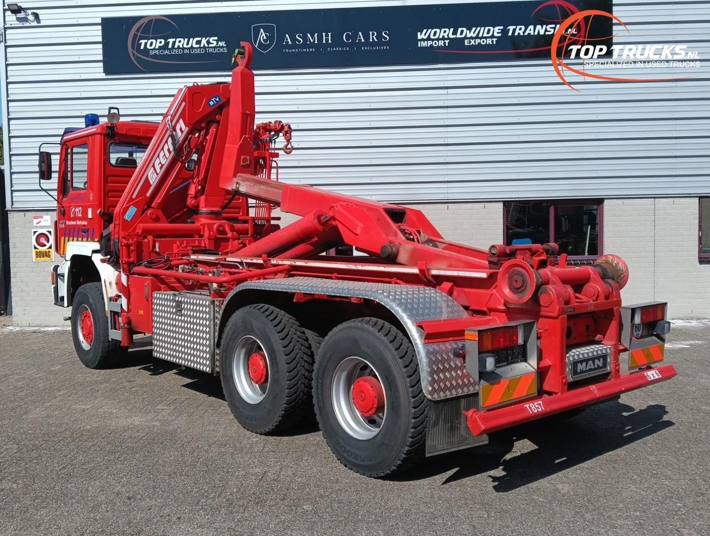 MAN 33.372 6x6 - 14TM Kraan, Crane, Kran - Haakarm,