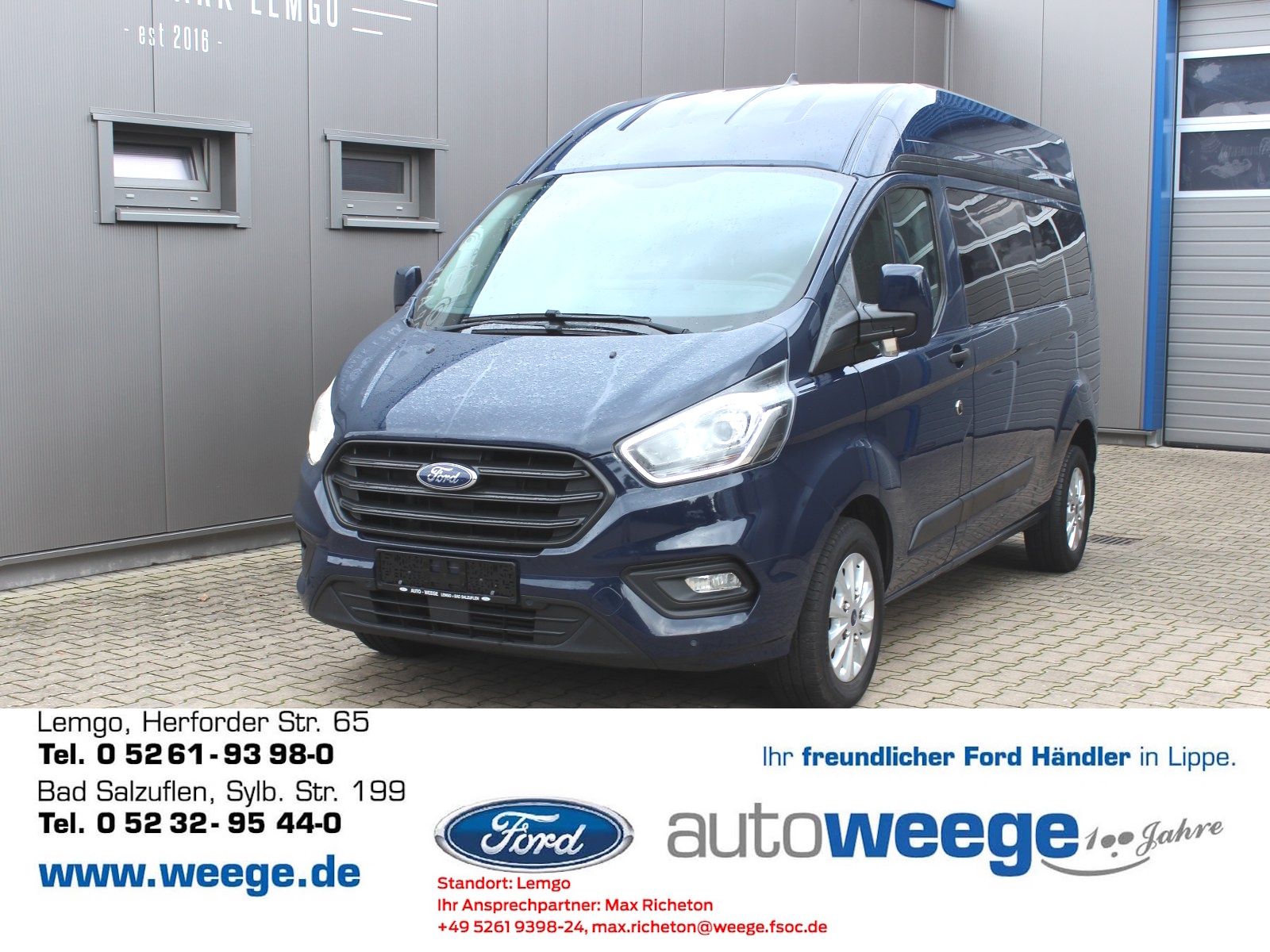 Fahrzeugabbildung Ford Transit Custom 320 L2 Trend 2,0 TDCi
