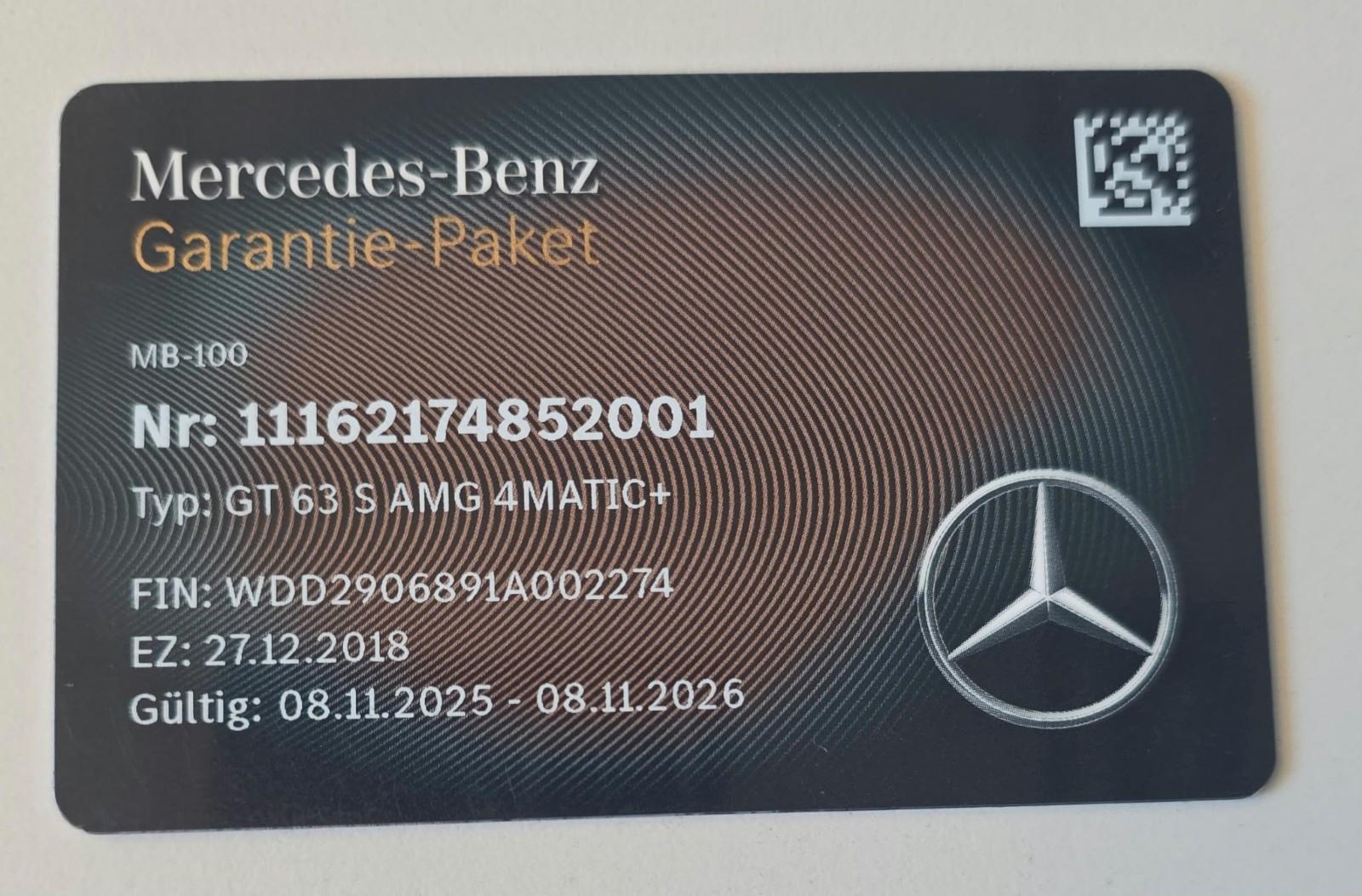 Mercedes-Benz GT63s Mercedes Garantie Bremsen & Service neu 