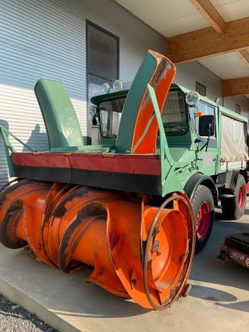 Unimog 406 Schmidt Schneefräse