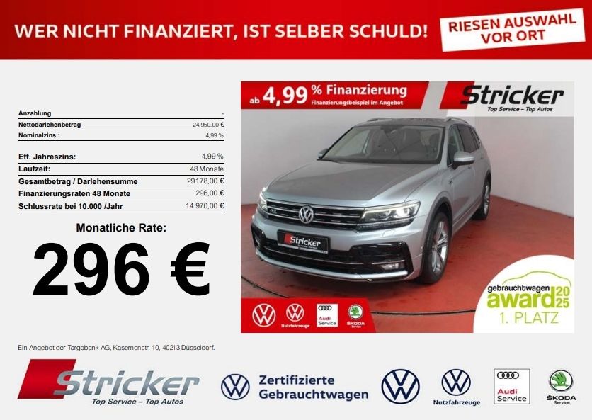 VW Tiguan Allspace R-Line 1.5TSI 296,-ohne Anzahlun