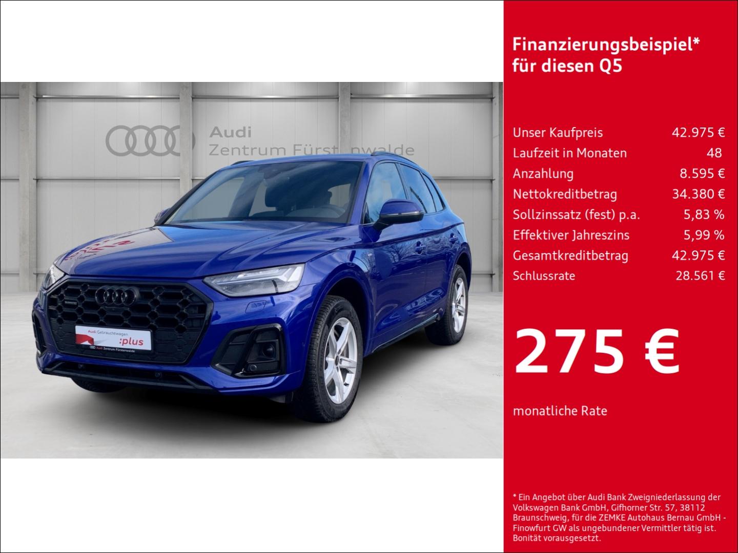 Audi Q5 50 TDI quattro tiptronic S line El. Panodach 