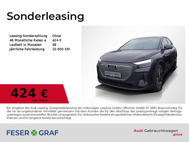 Audi Q4 Sportback 45 e-tron LED AHK Navi Sportsitze