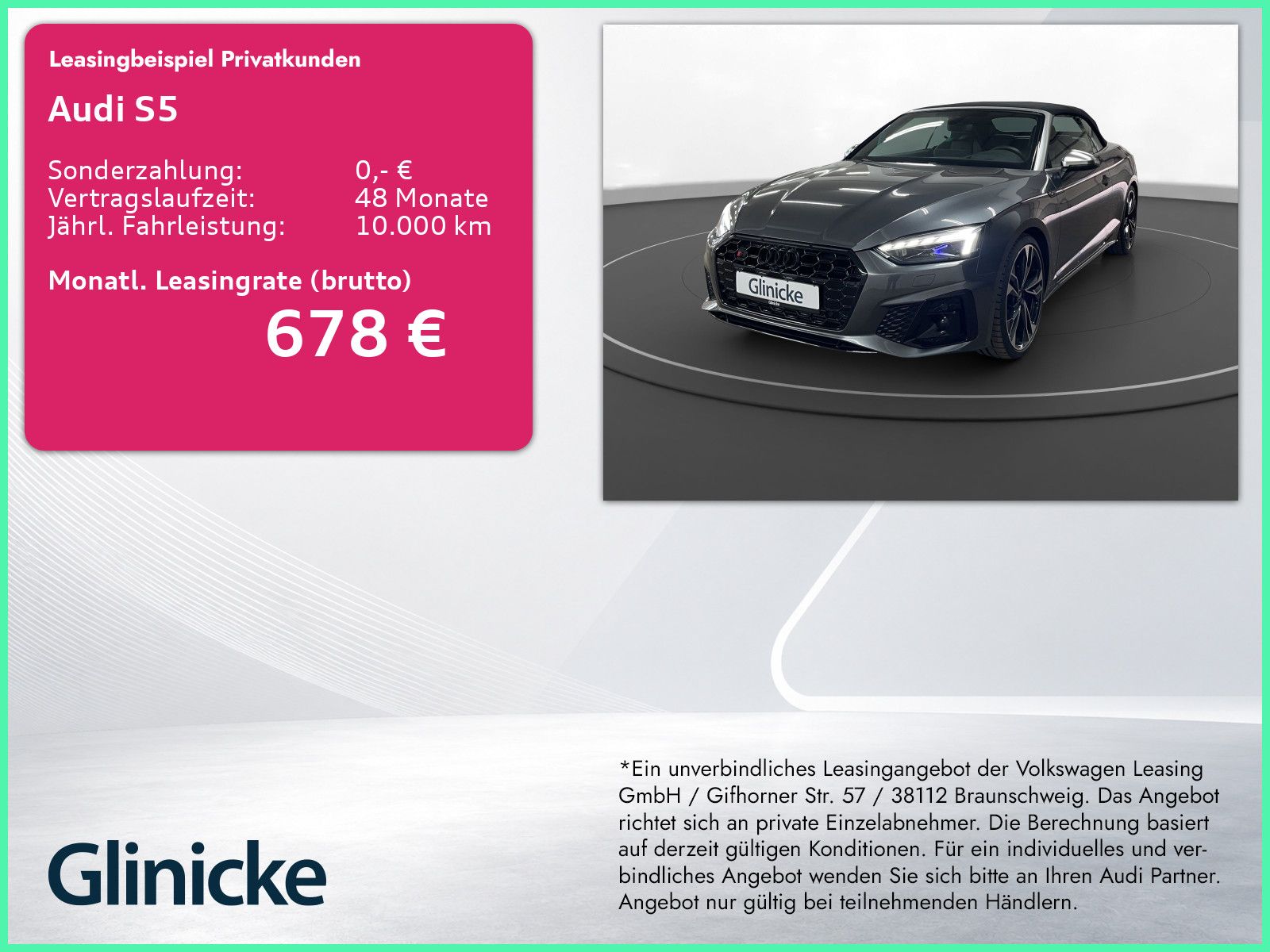 Audi S5 Cabrio Competition Edition Matrix LM 20" Lede