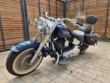 Harley-Davidson FLSTFI Fat Boy mit KessTech Klappenauspuff