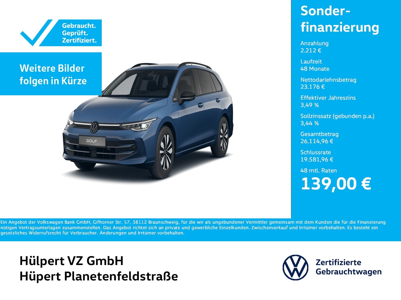 Volkswagen Golf Variant VIII 2.0 GOAL AHK 360°CAM ACC NAVI foto 1