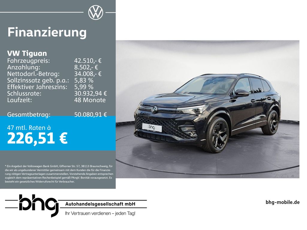 Tiguan 2.0 TDI 4MOTION DSG R-Line BlackStyle AHK