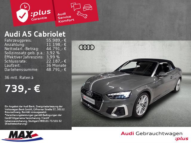 Audi A5 Cabriolet 40TSFI S-LINE MATRIX LED+NAVI+HUD+B