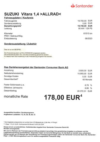Fahrzeugabbildung Suzuki Vitara 1.4 Mild-Hybrid 4x4 >Rkamera/LED/SHZ<