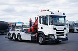 Scania G 410 / E 6 / 8 X 4 / HDS + HAKOWIEC / TRIDEM / - Scania Autotransporter