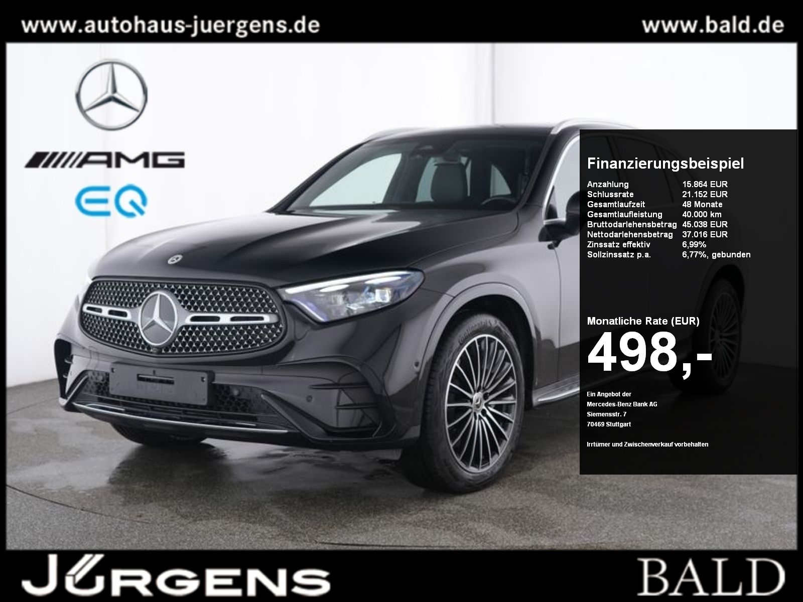 Mercedes-Benz GLC 200 4M AMG Edition DIGITAL Pano Burm AHK 20'