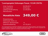 Volkswagen Passat Business 2,0 TDI 110 KW DSG * Rate 349€ * - Volkswagen Passat: 3.0