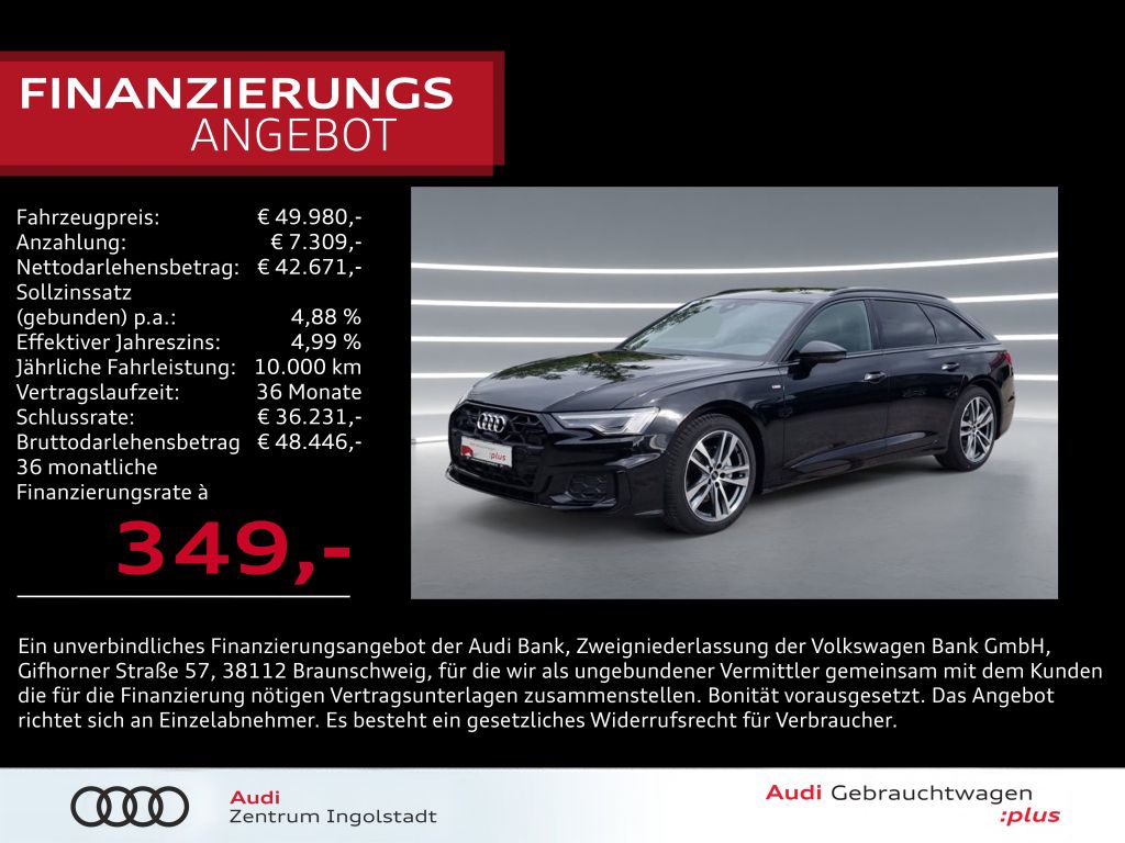 Audi A6 Avant 40 TDI qu 2x S line MATRIX STHZG AHK De