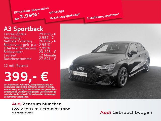 Audi A3 Sportback 40 TFSI e S tronic S line Virtual+/