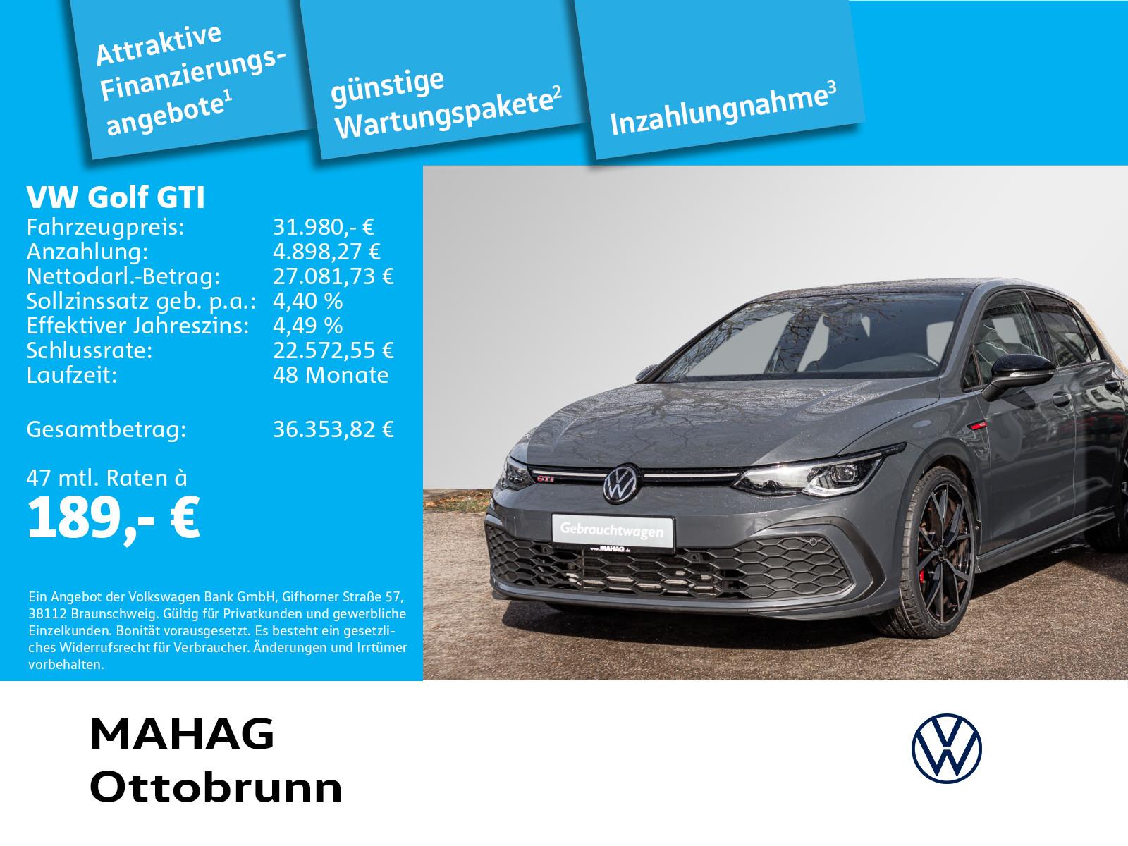 Volkswagen Golf GTI 2.0 TSI IQ.Light Navi ParkPilot RearVie