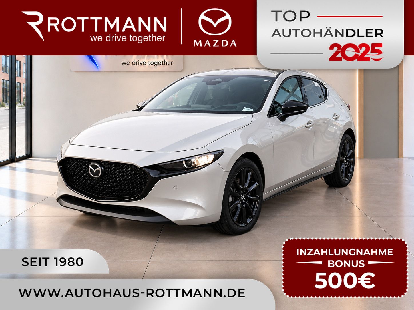 Mazda 3 SoMo e-SKYACTIV-G 2.5 140ps Aut. HOMURA