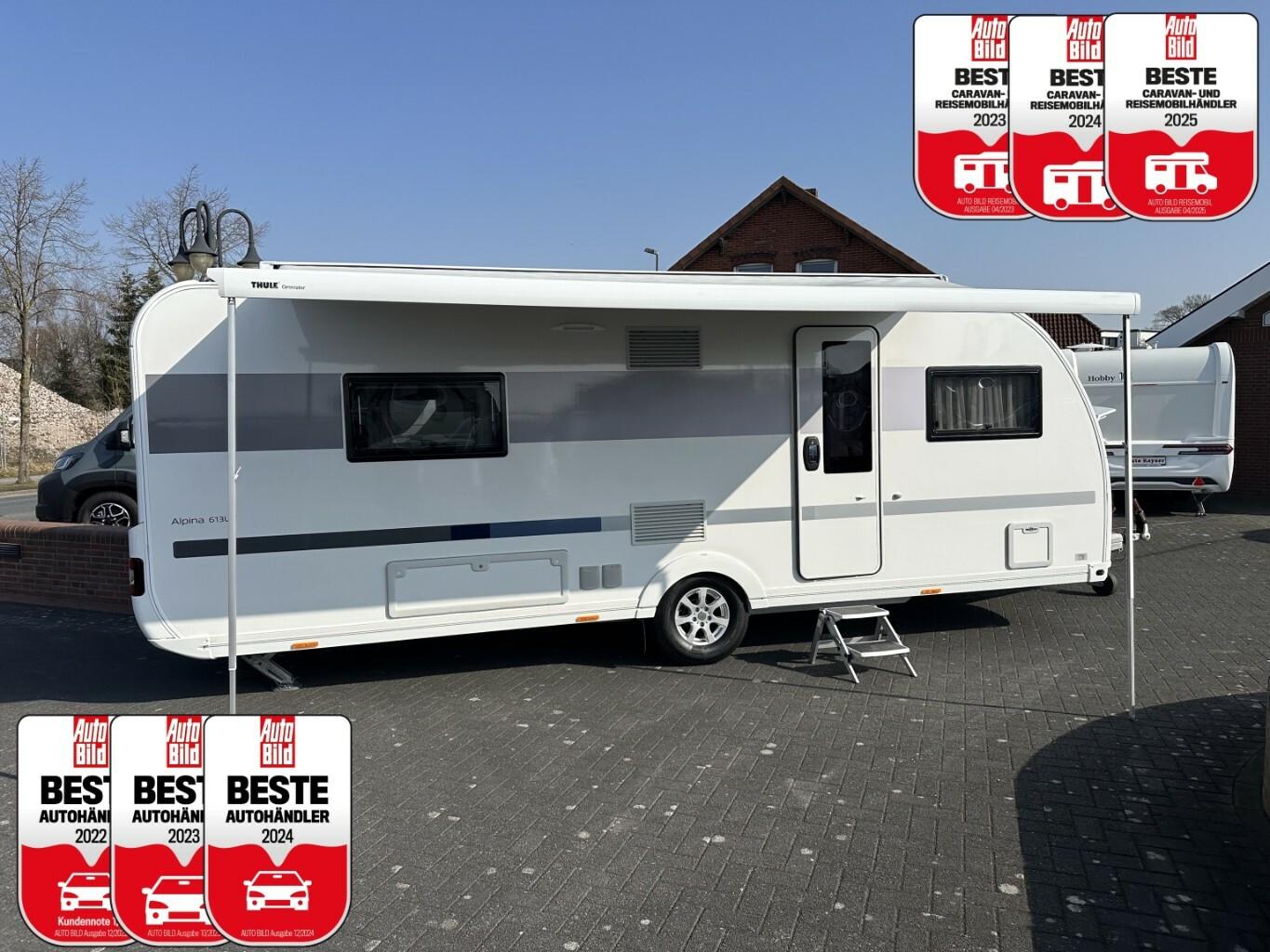 Adria Alpina 613 UT +Heckbad+ALDE+Ofen+TV+Markise