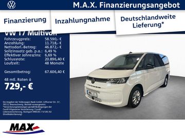 Volkswagen Leasingangebot: Volkswagen Multivan Life LÜ 2.0 TDI 110 kW *AHK*Assist*8 Si