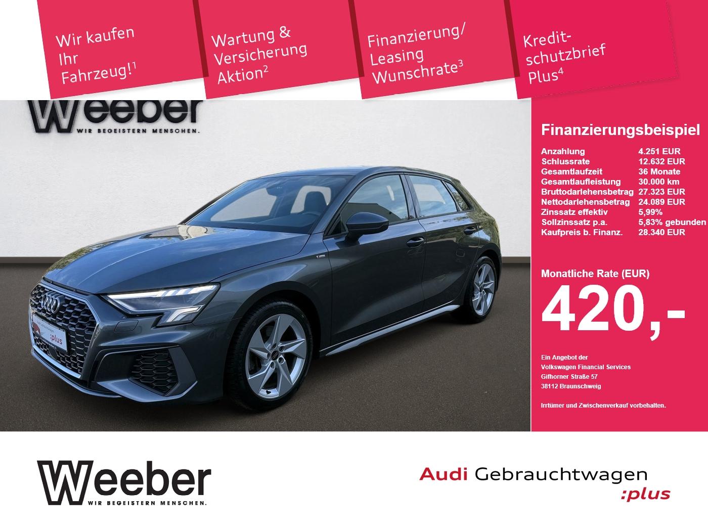 Audi A3 Sportback quattro S line *KAMERA*SHZ*LED*
