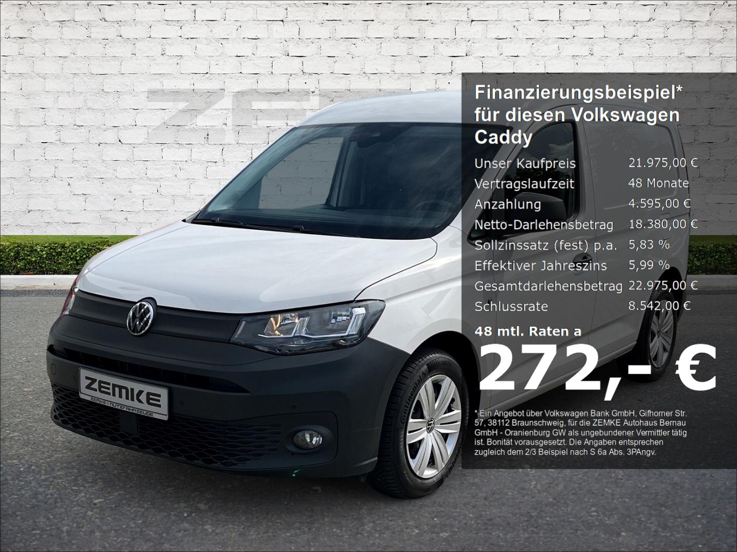 Volkswagen Caddy Cargo 1.5 TSI DSG EcoProfi AHK DAB SHZ Rüc