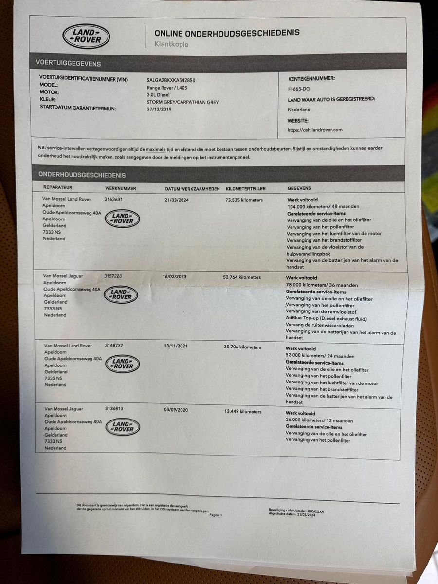 Fahrzeugabbildung Land Rover Range Rover 3.0 Liter SDV6 Autobiography