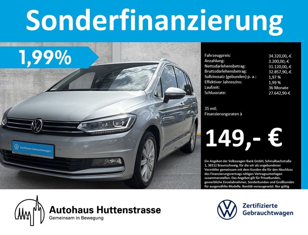 Touran 2.0 TDI DSG Highline 7-Si. LED KAMERA AHK