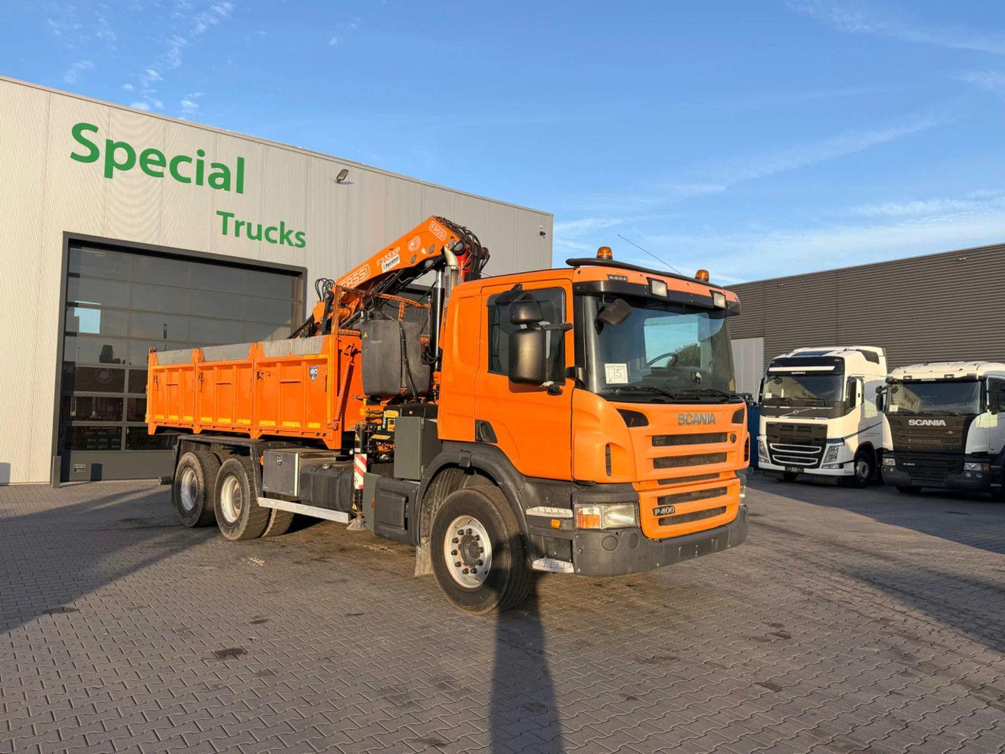 Scania P400 6x4 / Kipper / Retarder / Fassi F235AXP.24