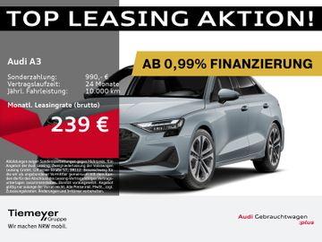 Audi Leasingangebot: Audi A3 Limo 30 TFSI S LINE LM18 LED KAMERA RAUTE