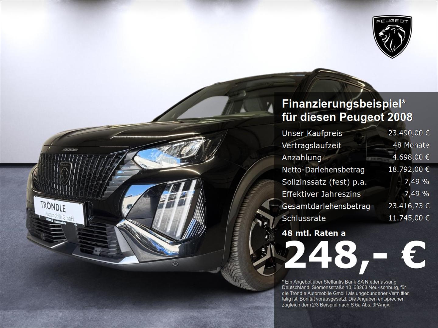 Peugeot 2008 Allure 130 LED Klimaautom Musikstreaming DA