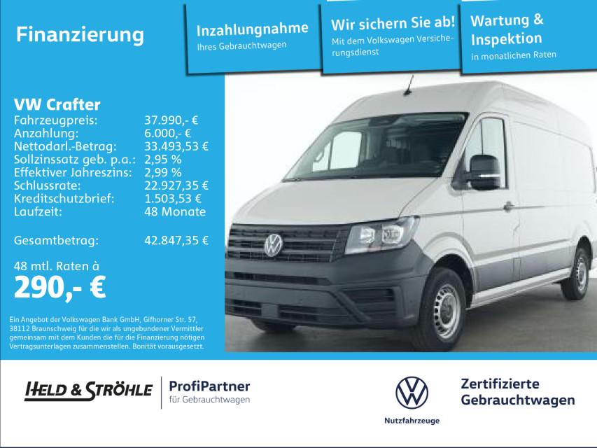 Volkswagen Crafter 35 MR HD 2.0 TDI (L2H2) AHK KAM PDC 270°